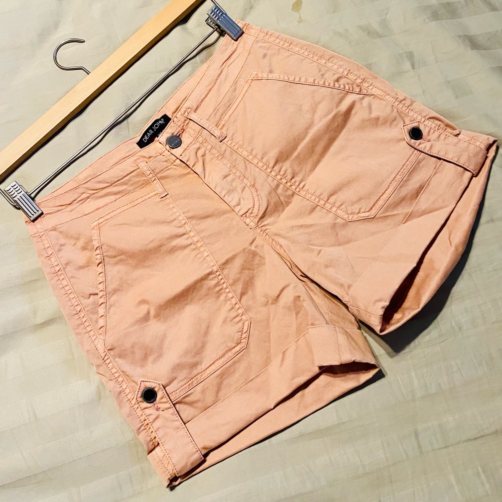EUC Dear John Baked Apple Mid Rise Cuffed Hem Cargo Shorts